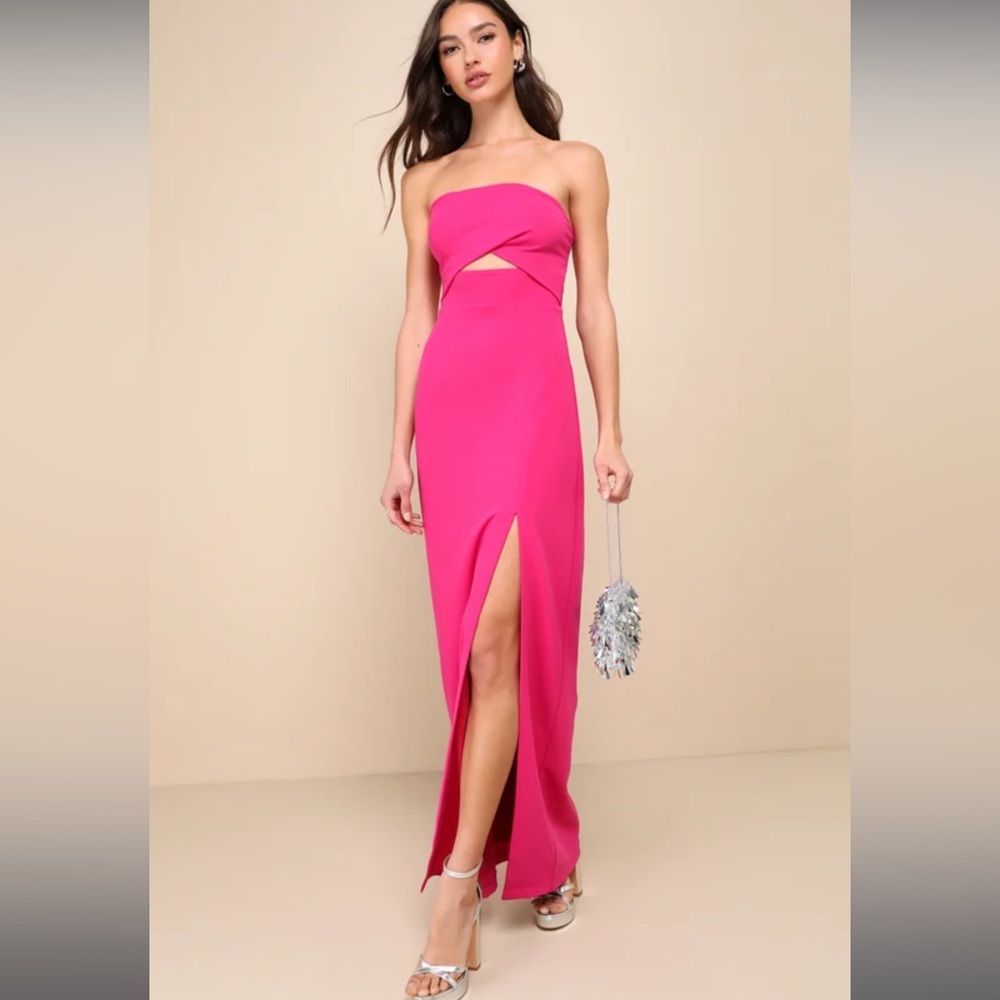 Lulus hot pink dress